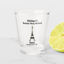 Eiffeltoren vrijgezellenfeest cadeau Parijs Frankr Shot Glas
