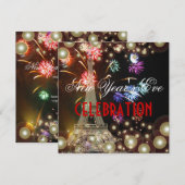 Eiffeltoren, vuurwerkzeepbellen kaart (Voorkant / Achterkant)