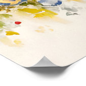 Eiffeltoren Waterverf droom Poster (Hoek)