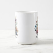 Eiffeltoren Waterverf Florals, Parijs Frankrijk Koffiemok (Center)