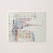 Eiffeltoren | Waterverf Parijs Legpuzzel (Horizontaal)