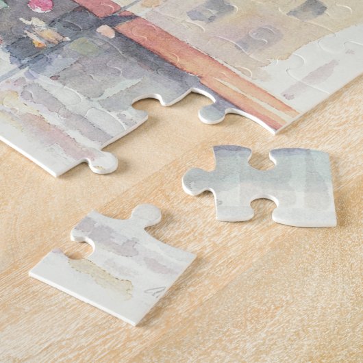 Eiffeltoren | Waterverf Parijs Legpuzzel (Zijkant)