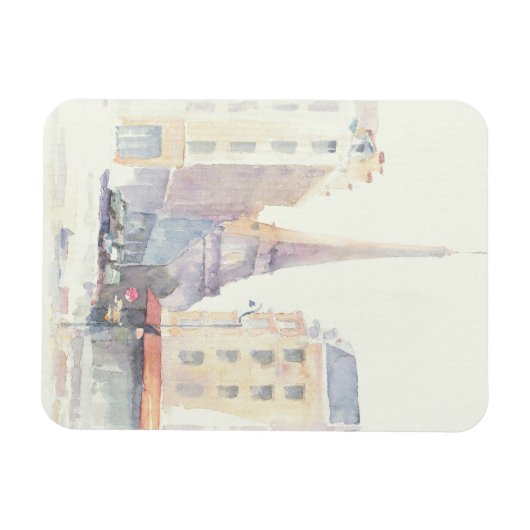 Eiffeltoren | Waterverf Parijs Magneet (Horizontaal)