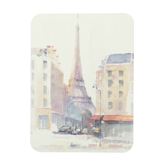 Eiffeltoren | Waterverf Parijs Magneet (Verticaal)