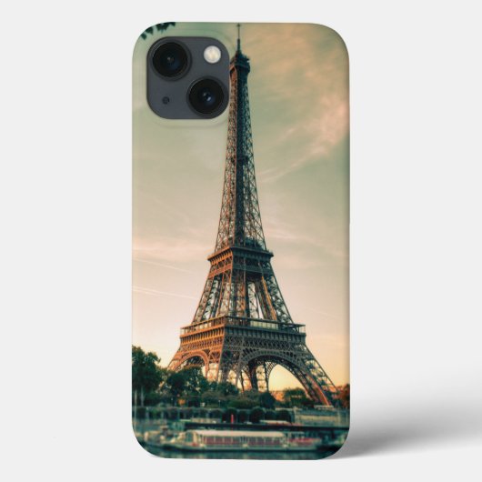 Eiffeltoren werpt kussen op Case-Mate iPhone case (Achterkant)