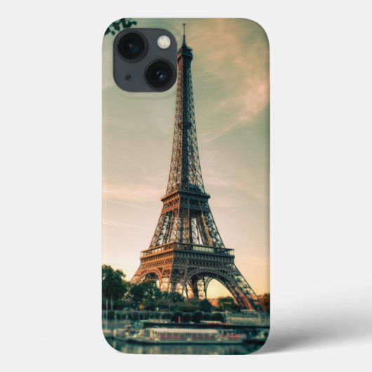 Eiffeltoren werpt kussen op Case-Mate iPhone case (Achterkant)