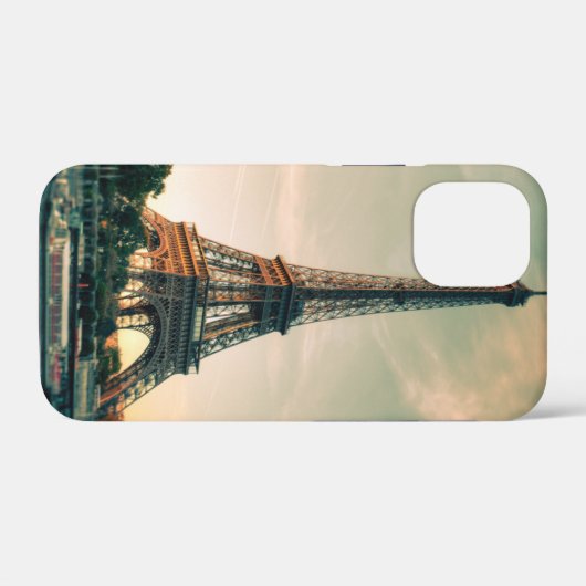 Eiffeltoren werpt kussen op Case-Mate iPhone case (Achterkant (horizontaal))