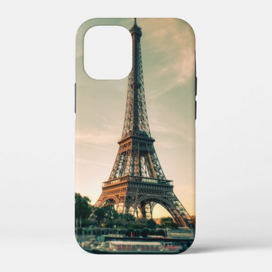 Eiffeltoren werpt kussen op Case-Mate iPhone case (Achterkant)