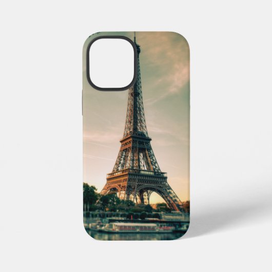 Eiffeltoren werpt kussen op iPhone hoesje (Achterkant)