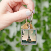 Eiffeltoren werpt kussen op sleutelhanger (Hand)