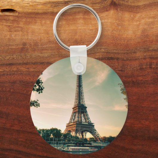 Eiffeltoren werpt kussen op sleutelhanger (Voorkant)