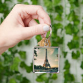 Eiffeltoren werpt kussen op sleutelhanger (Hand)