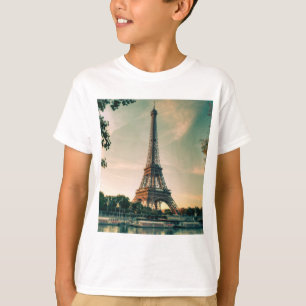 Eiffeltoren werpt kussen op t-shirt