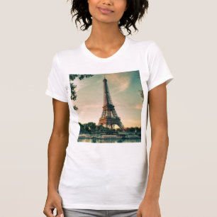 Eiffeltoren werpt kussen op t-shirt