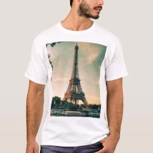 Eiffeltoren werpt kussen op t-shirt