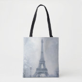 Eiffeltoren winterscène Parijs Tote Bag (Voorkant)