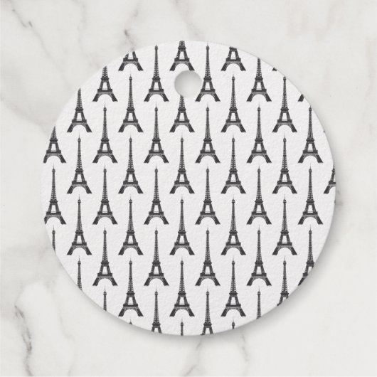 Eiffeltoren Zilveren Folie bruiloft decor Bedankjes Labels (Achterkant)