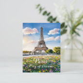 Eiffeltoren Zonsopgang in Parijs Briefkaart (Staand voorkant)