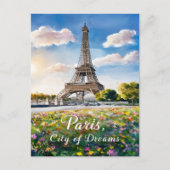 Eiffeltoren Zonsopgang in Parijs Briefkaart (Voorkant)