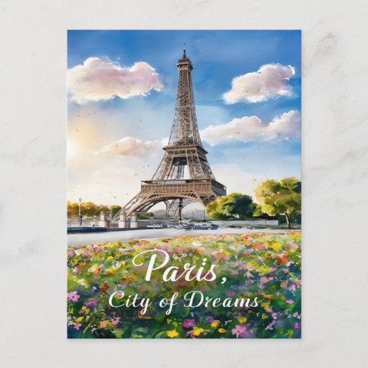 Eiffeltoren Zonsopgang in Parijs Briefkaart (Voorkant)