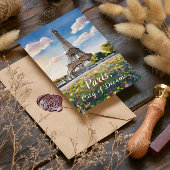 Eiffeltoren Zonsopgang in Parijs Briefkaart