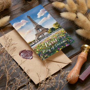 Eiffeltoren Zonsopgang in Parijs Briefkaart