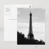 Eiffeltoren zwart-wit Briefkaart (Voorkant / Achterkant)