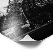 Eiffeltoren zwart-wit foto afdruk (Hoek)