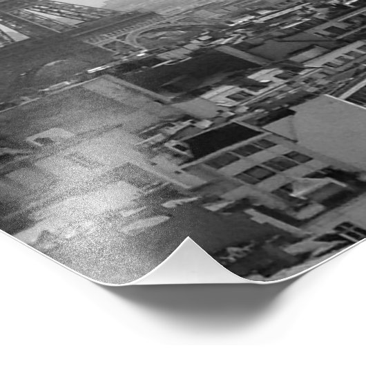 Eiffeltoren (zwart-wit) foto afdruk (Hoek)