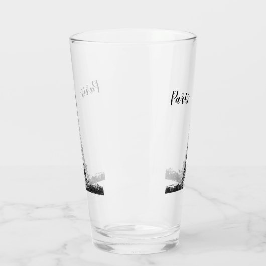 Eiffeltoren zwart-wit glas (Links)