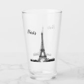 Eiffeltoren zwart-wit glas (Voorkant)