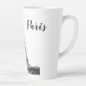 Eiffeltoren zwart-wit latte mok (Rechts)