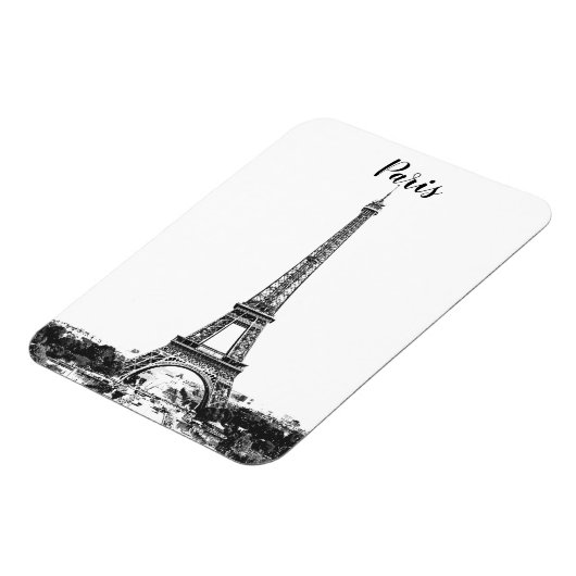 Eiffeltoren zwart-wit magneet (Linkerzijde)
