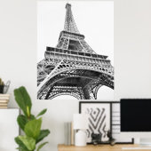 Eiffeltoren zwart-wit Poster (Thuiskantoor)