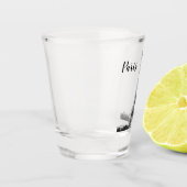 Eiffeltoren zwart-wit shot glas (Links)