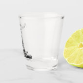 Eiffeltoren zwart-wit shot glas (Rechts)