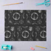  Eiffeltoren Zwarte Ephemera-ontkoppeling Tissuepapier (Craft)