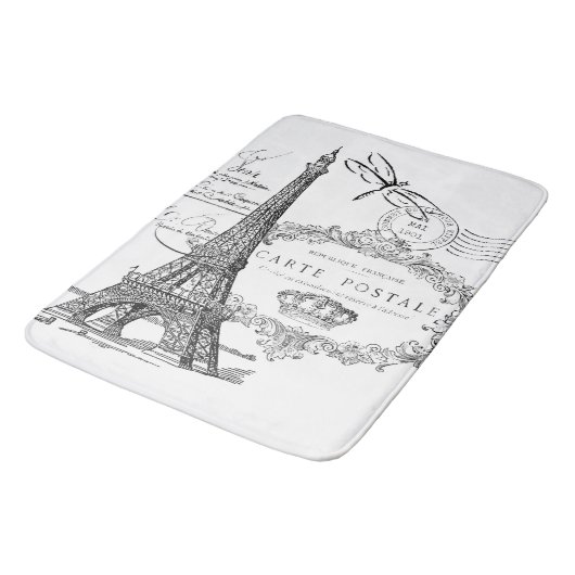 Eiffeltorenkollage Badmat (Gekanteld)