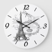 Eiffeltorenkollage Grote Klok (Voorkant)
