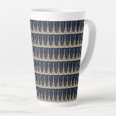 Eiffeltorenpatroon Latte Mok (Rechterhoek)