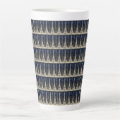 Eiffeltorenpatroon Latte Mok (Voorkant)