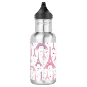 Eiffeltorens en gepersonaliseerde harten waterfles (Rechts)