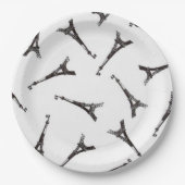 Eiffeltorens Papieren Bordje (Voorkant)