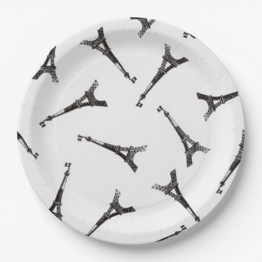 Eiffeltorens Papieren Bordje (Voorkant)
