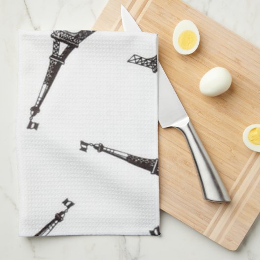 Eiffeltorens Theedoek (Quarter Fold)