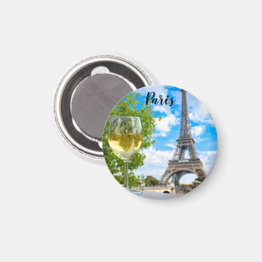 Eiffeltorenschotglas Magneet (Voorkant / Achterkant)
