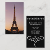 eiffeltorenzonsonderstel visitekaartje (Voorkant / Achterkant)