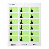 Eiffeltower - adreslabel etiket (Full Sheet)