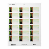 Eiffeltower - adreslabel etiket (Full Sheet)