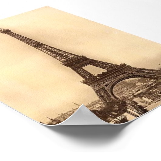 Eiffeltower afdrukken Poster (Hoek)